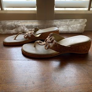 Onex Cork Sandals w Slight Heel